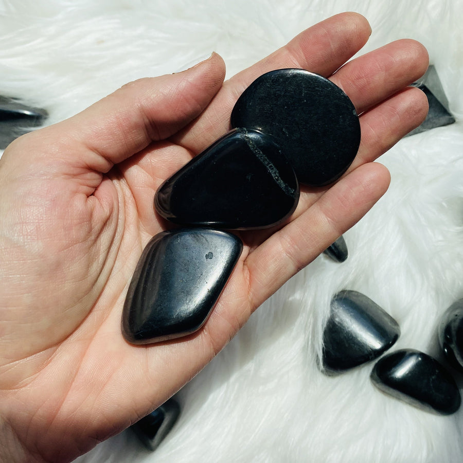 Shungite Tumbled Stones Large