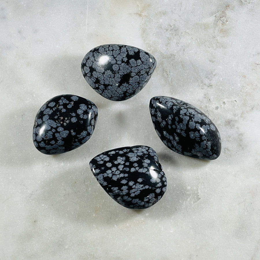 large tumbled snowflake obsidian from sarah belle