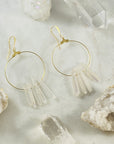 Healing crystal jewelry - handmade Stargazer Earrings by Sarah Belle