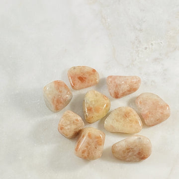 Sunstone Tumbled Stone Healing crystal energy for joy and leadership