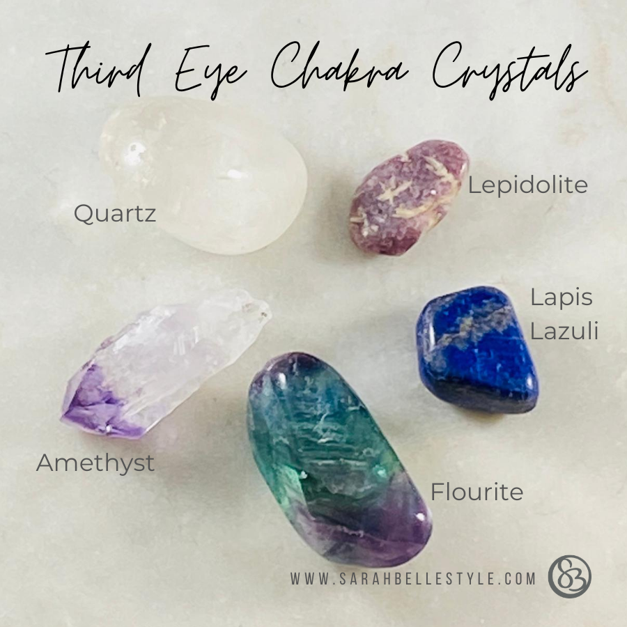 top five crystals for balancing third eye chakra