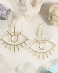 Handmade third eye statement earrings for higher consciousness