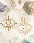 Handmade third eye statement earrings for enlightenment