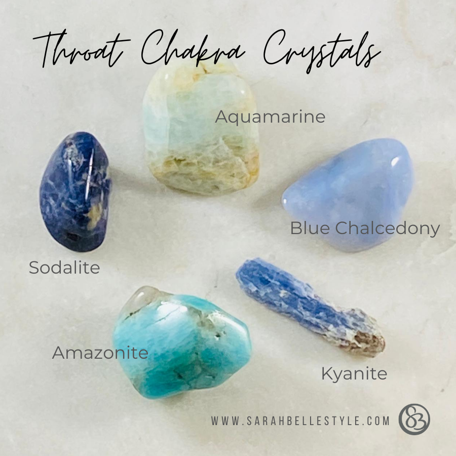 top five crystals for throat chakra