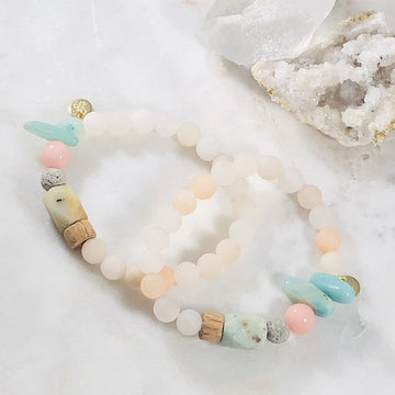 Tranquil Stacking Bracelet (Diffuser) Intuitively Created with Soothing and Calming Crystals