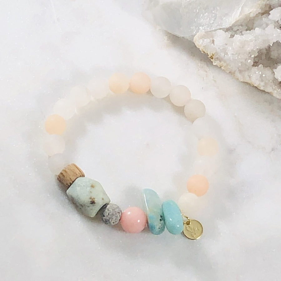 Tranquil Stacking Bracelet (Diffuser) Intuitively Created with Soothing and Calming Crystals
