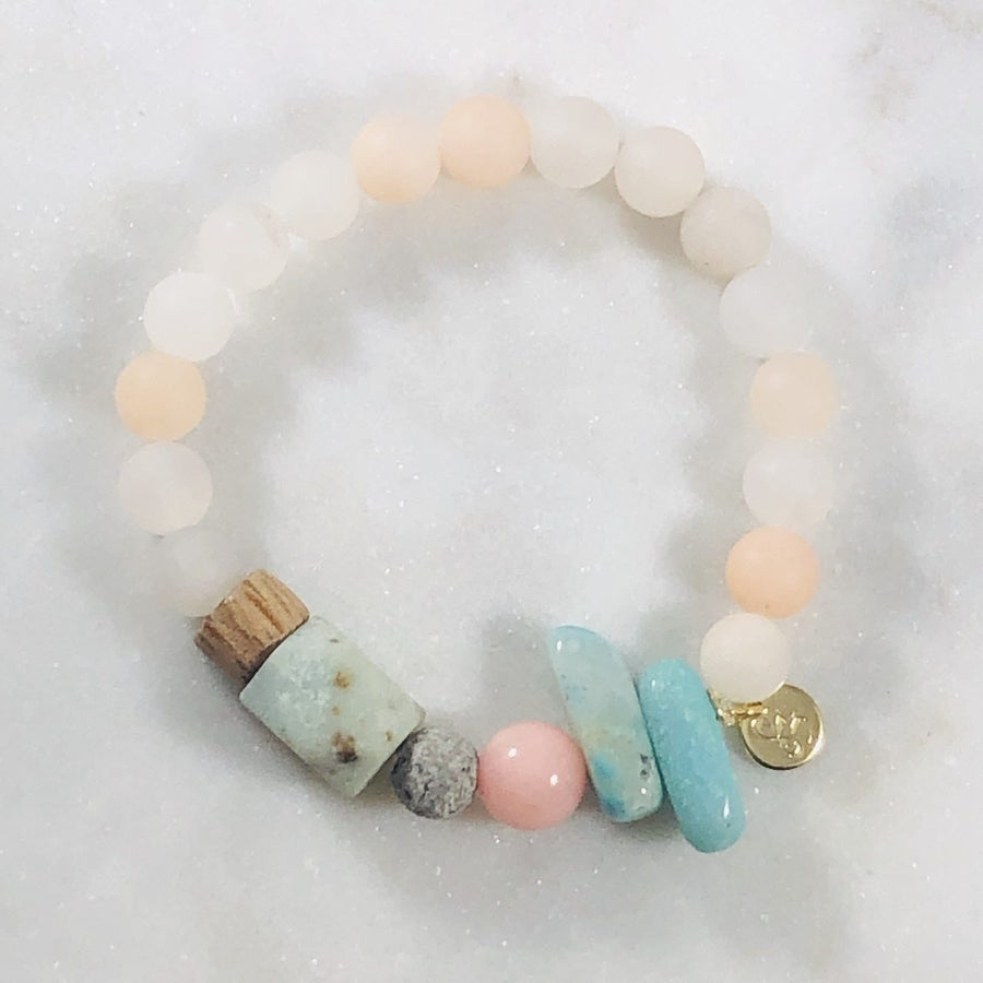 Tranquil Stacking Bracelet (Diffuser) Intuitively Created with Soothing and Calming Crystals