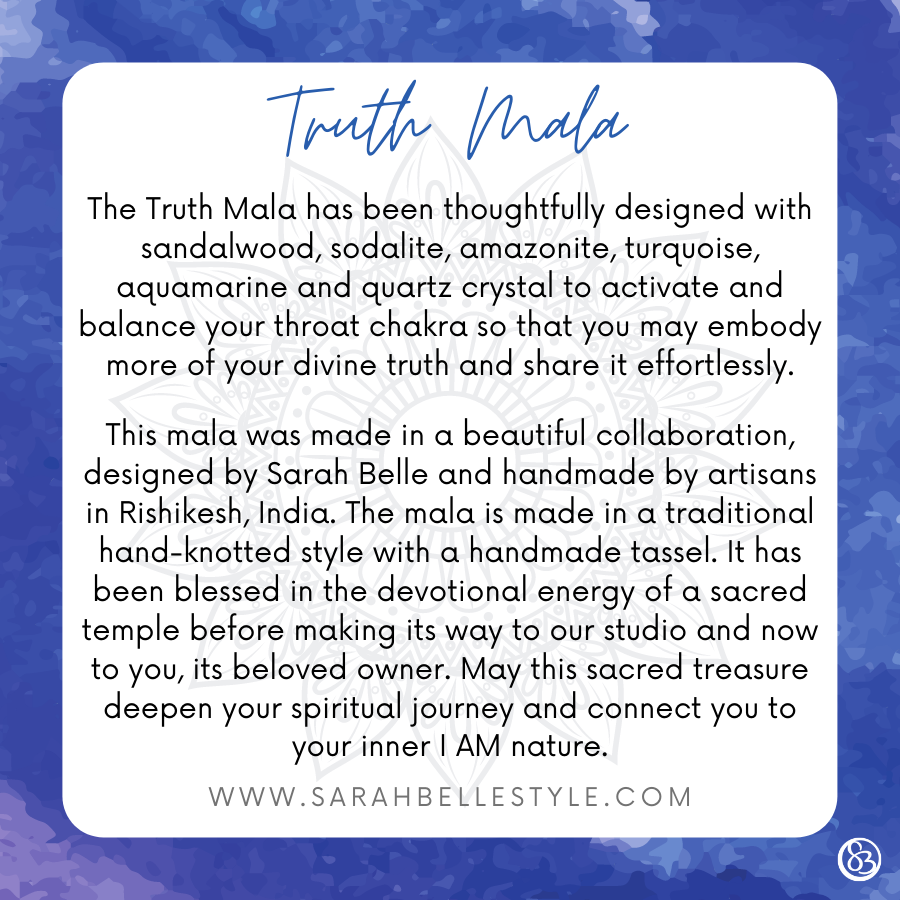 Truth mala description from sarah belle