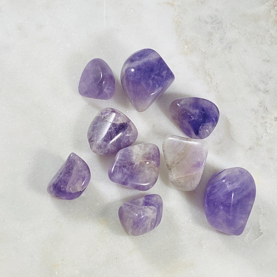 tumbled amethyst crystal for healing