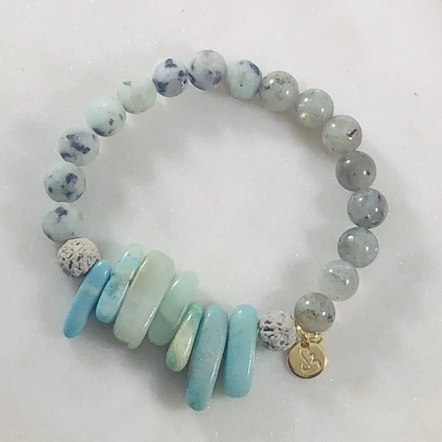 Wholeness Stacking Bracelet (Diffuser) Intuitively Created for Balancing the Chakras
