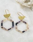 Handmade tortoise earrings for modern minimalist style