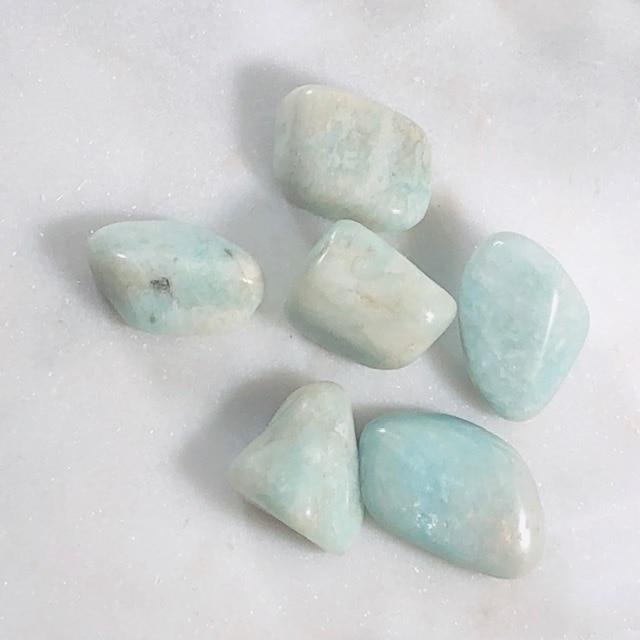 Amazonite Tumbled Healing Stones for Anxiety and Tranquility