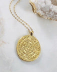 Athena Coin Necklace Handmade Ancestral Lineage