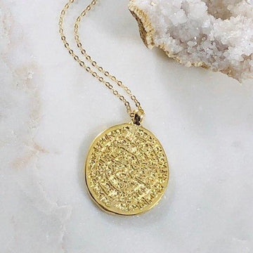 Athena Coin Necklace Handmade Ancestral Lineage