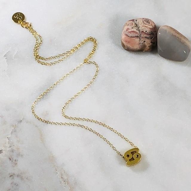 Cancer Charm Necklace with Healing Crystal Perfect Gift