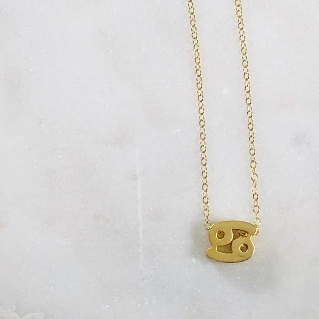 Cancer Charm Necklace with Healing Crystal Perfect Gift