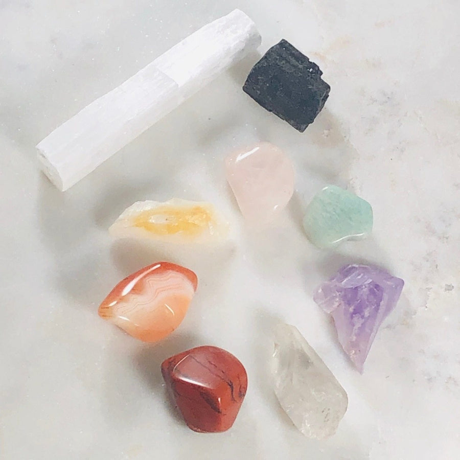 Chakra Crystals Semi-Precious Gemstones for Meditation and Balance