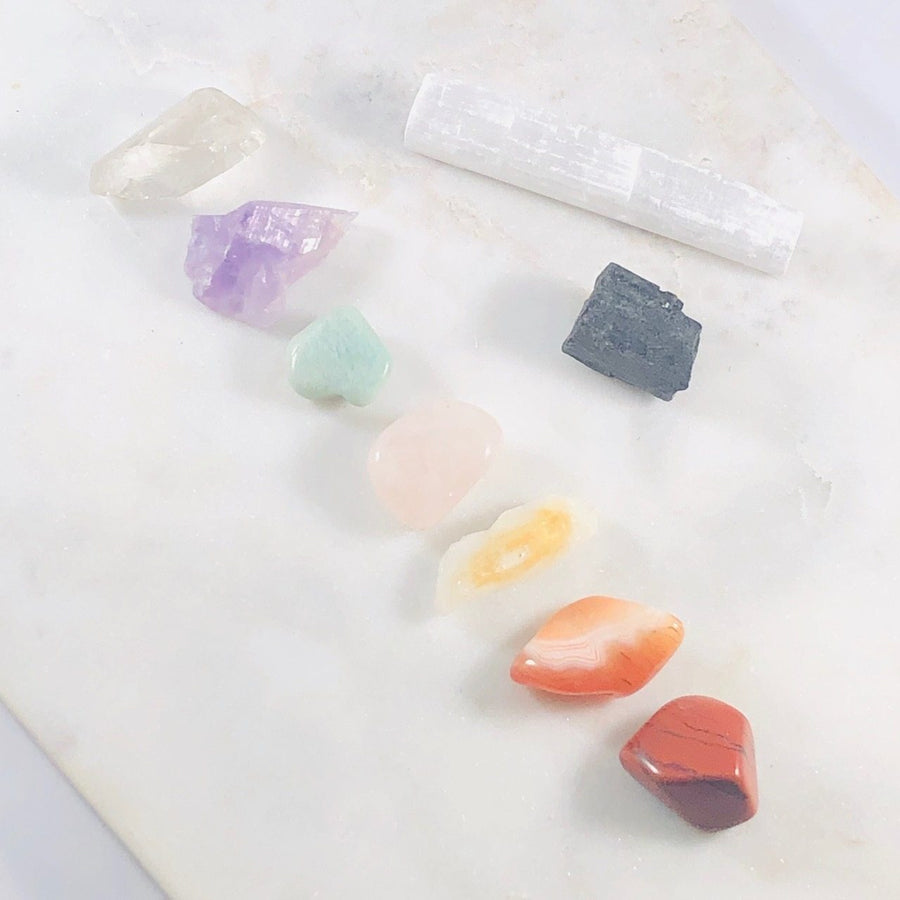 Chakra Crystals Semi-Precious Gemstones for Meditation and Balance