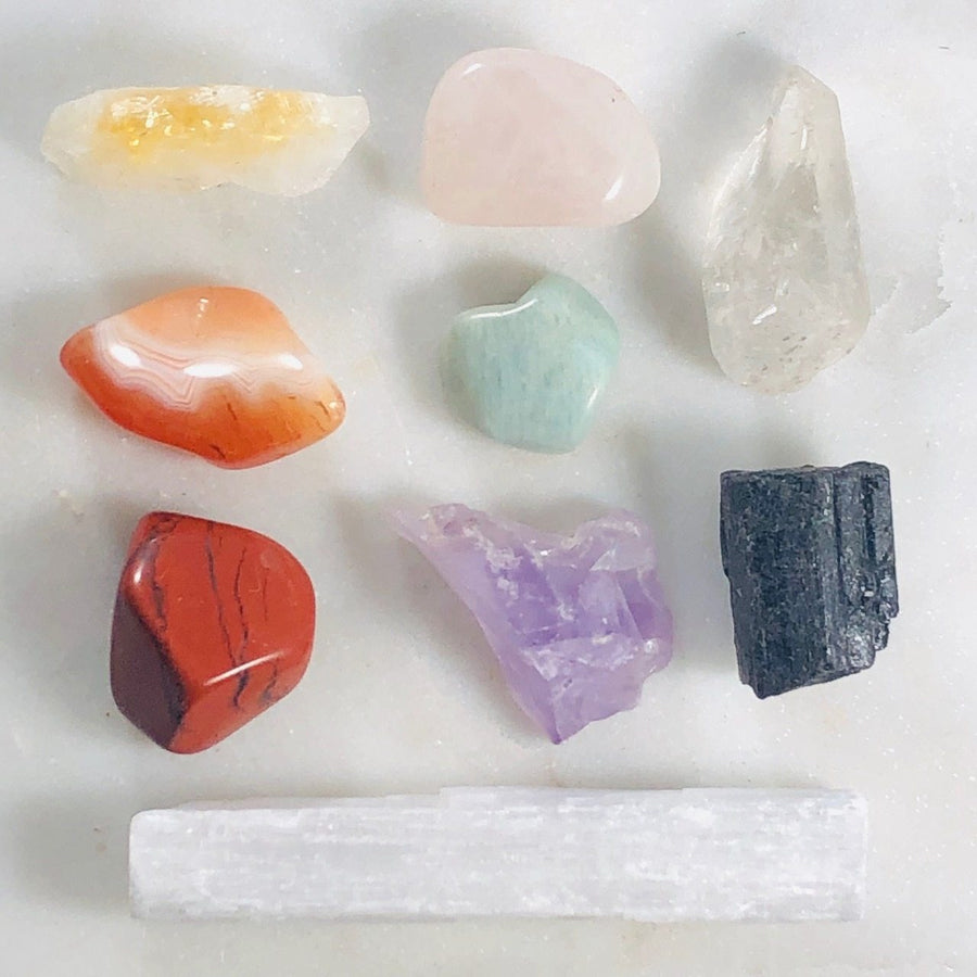 Chakra Crystals Semi-Precious Gemstones for Meditation and Balance