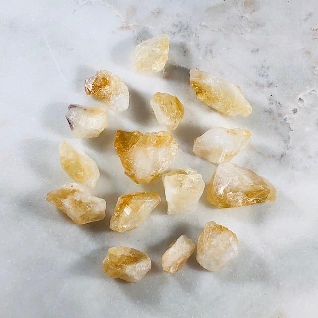 Citrine Raw Nuggets Crystals for Abundance, Happiness, and Confidence