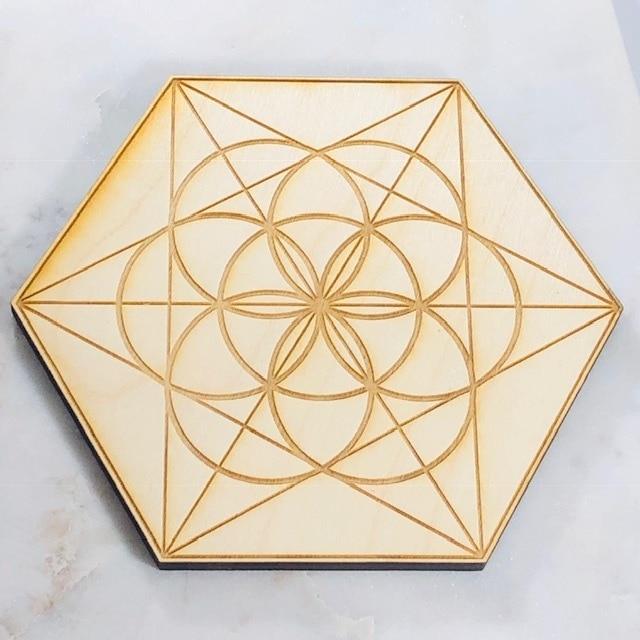 Seed of Life Wood Grid 