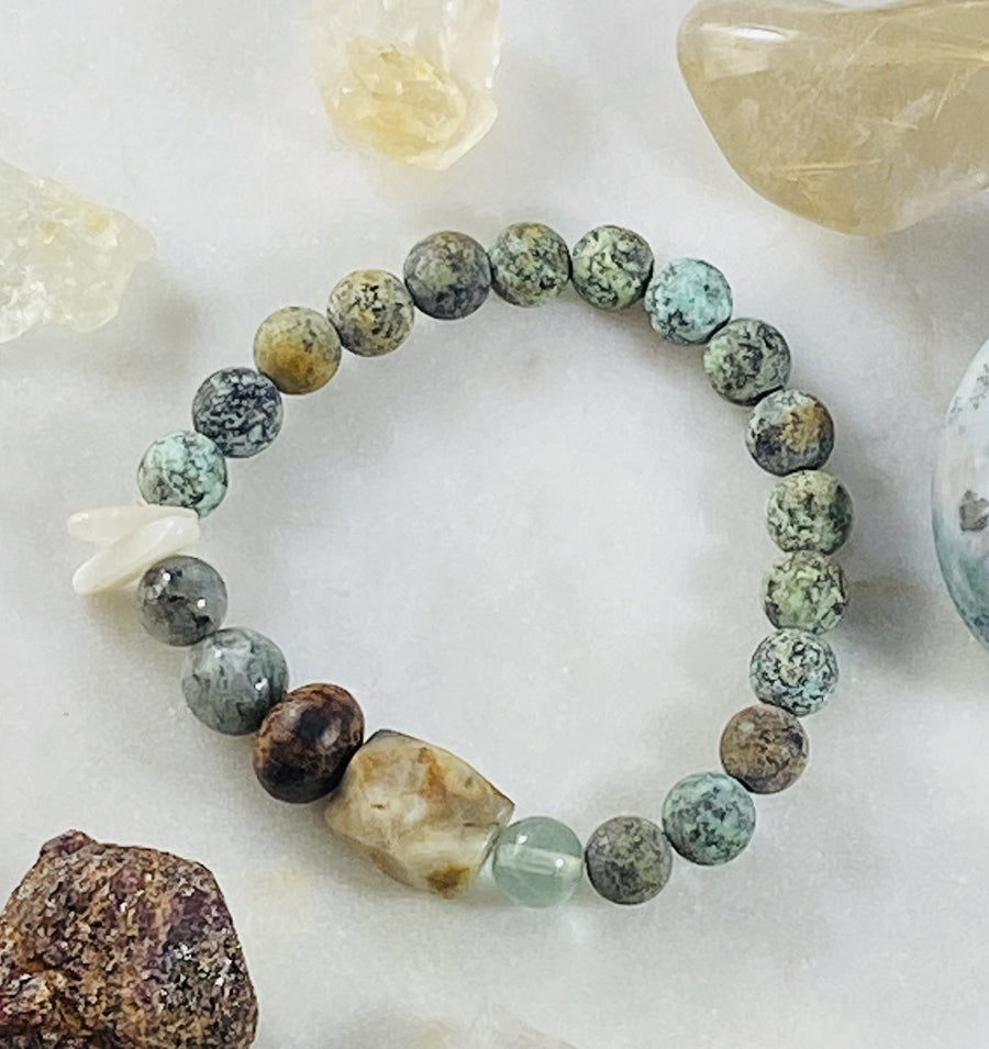Handmade intuitively designed bracelet that is customized for your energy field