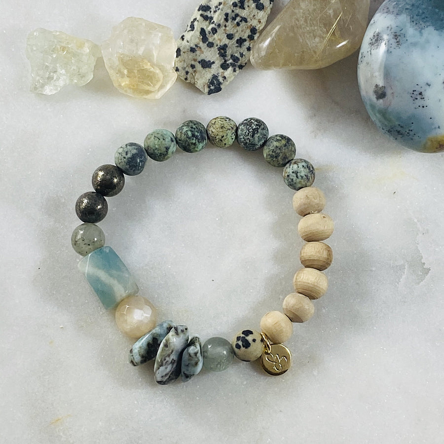 Healing crystal jewelry intuitively designed custom bracelet