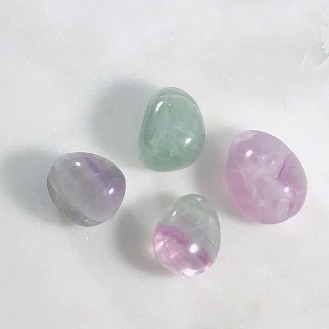 Flourite Tumbled Stones Polished Crystals for Energy Healing and Intuition