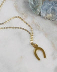 Horseshoe Charm Necklace for Manifesting Good Luck