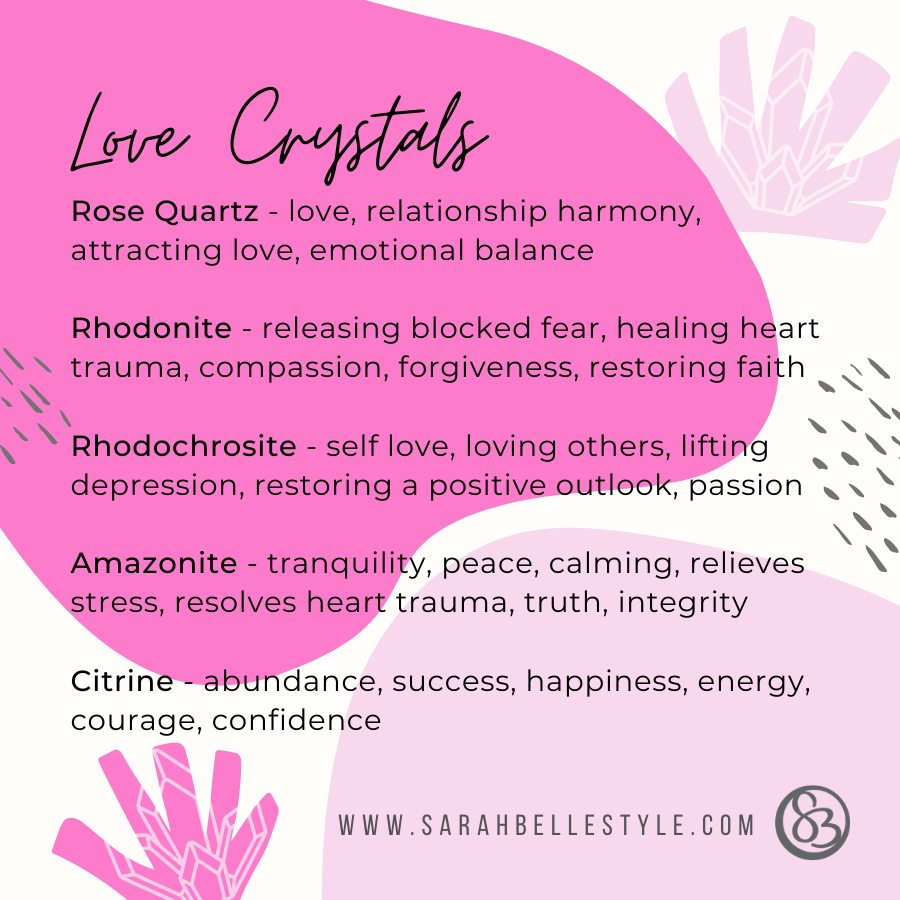 Healing crystals for love