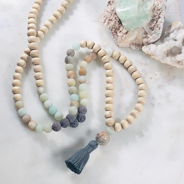 Mala Making Kit - Balance Intentionally Created Healing Meditation Jewelry for Grounding