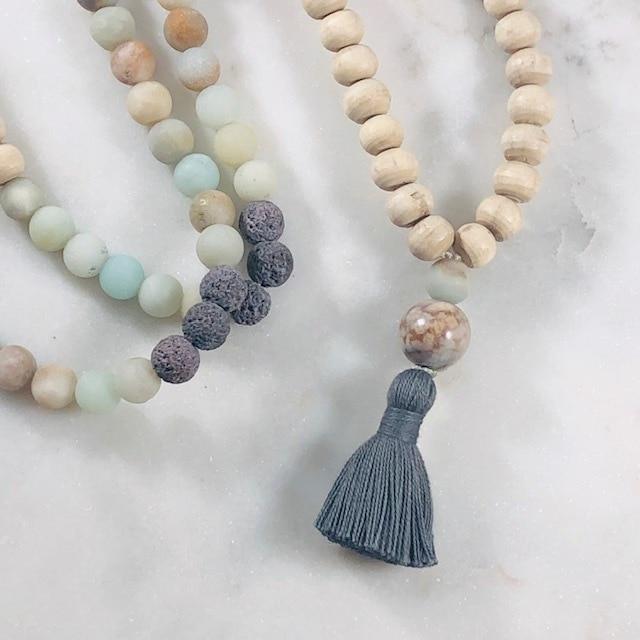 Mala Making Kit - Balance Intentionally Created Healing Meditation Jewelry for Grounding