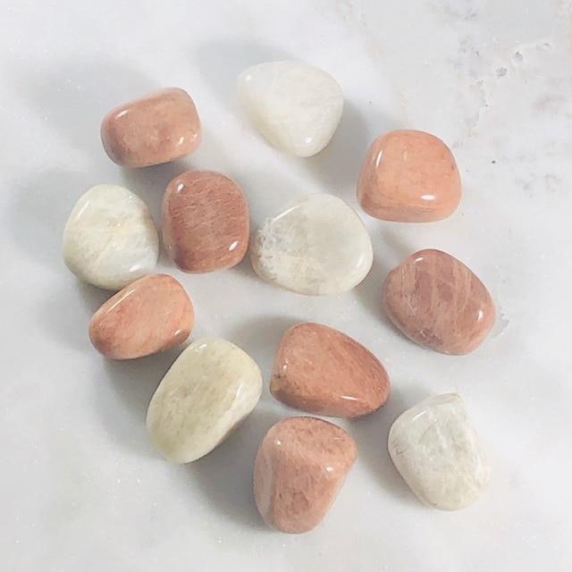 Moonstone Tumbled Stones Polished Crystals for Intuition and Fertility