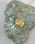 Om Spiral Charm Necklace