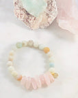 Peace and Love Stacking Bracelet Intuitively Created with Crystal Energy for Love and Harmony