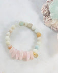 Peace and Love Stacking Bracelet Intuitively Created with Crystal Energy for Love and Harmony