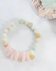 Peace and Love Stacking Bracelet Intuitively Created with Crystal Energy for Love and Harmony