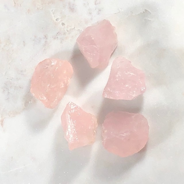 Raw Rose Quartz Healing Crystal for Fertility and Love