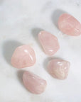 Rose Quartz Tumbled Stones Healing Crystals for Heart Chakra and Love