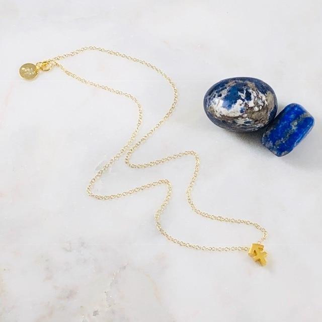 Sagittarius Charm Necklace with Healing Crystal Perfect Gift