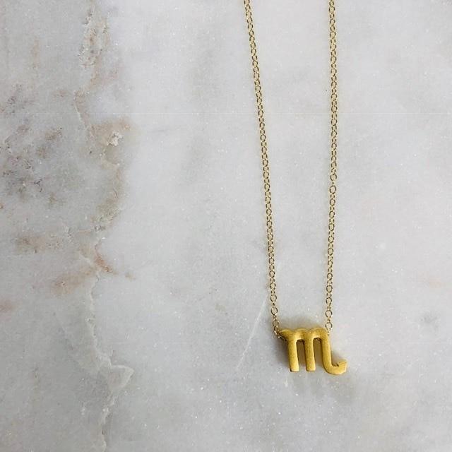 Scorpio Charm Necklace with Healing Crystal Perfect Gift