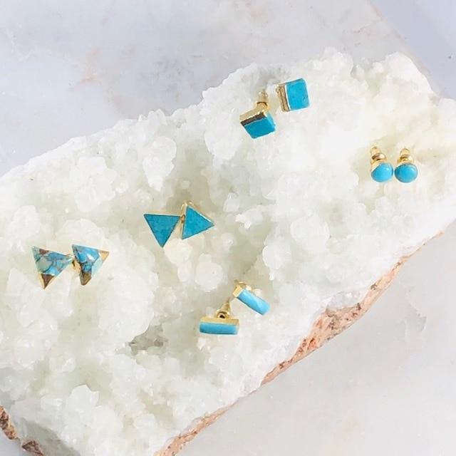 Turquoise Bar Earrings for a Modern, Boho Style