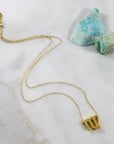 Virgo Charm Necklace with Healing Crystal Perfect Gift